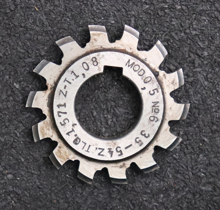 Bild des Artikels R.STOCK-Zahnformfräser-gear-profile-cutter-m=-0,5-No-6-Zähnezahlbereich-Z=-35-54
