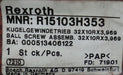 Bild des Artikels REXROTH-Kugelrollspindel-mit-einer-Mutter-32x10Rx3,969-MNR:-R15103H353