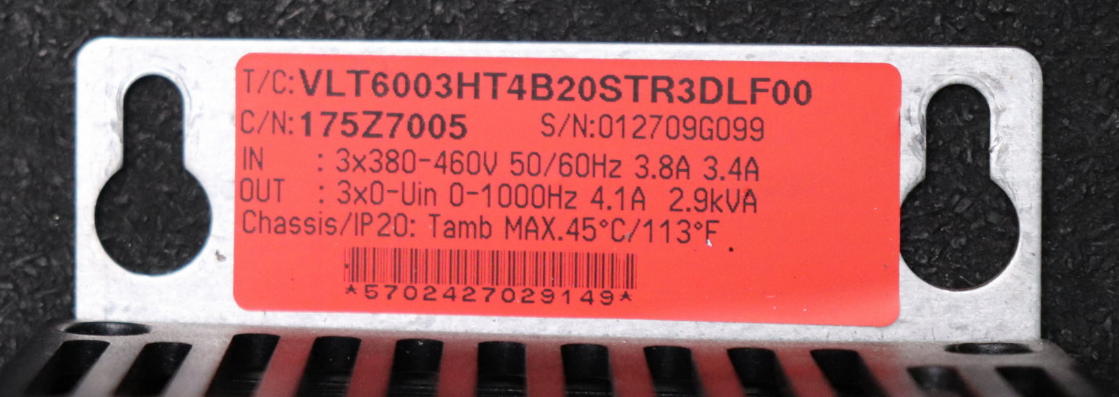 Bild des Artikels DANFOSS-Frequenzumformer-VLT-6000-HVAC-VLT6003HT4B20STR3DLF00-Nr.-175Z7005