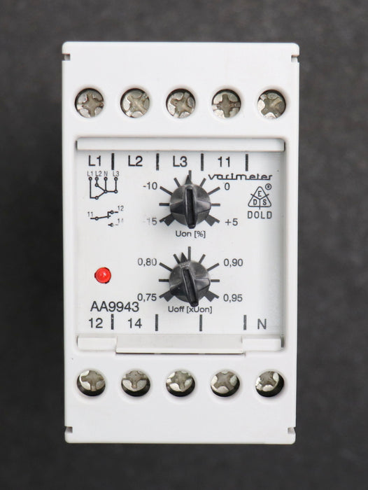 Bild des Artikels DOLD-VARIMETER-Unterspannungsrelais-AA-9943.11-Art.Nr.-0027866-3AC-50/60Hz