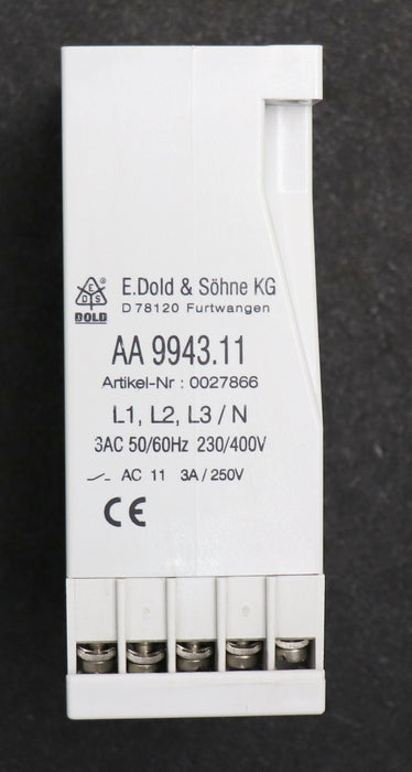 Bild des Artikels DOLD-VARIMETER-Unterspannungsrelais-AA-9943.11-Art.Nr.-0027866-3AC-50/60Hz