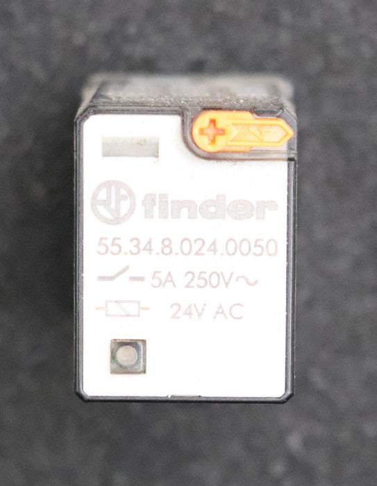 Bild des Artikels FINDER-6x-Steckrelais-4-Wechsler-55.34.8.024.0050-5A-250VAC-Spulenspannung-24VAC