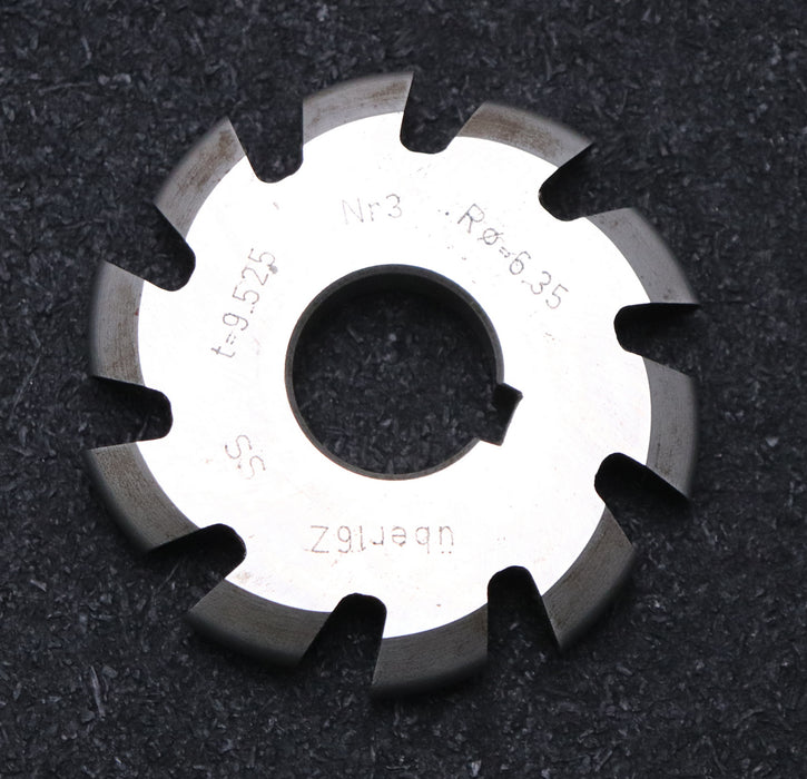 Bild des Artikels KESTAG-Halbrund-Formfräser-konvex-Radiusfräser-Radius-6,35mm-für-Z<16-t=9,525
