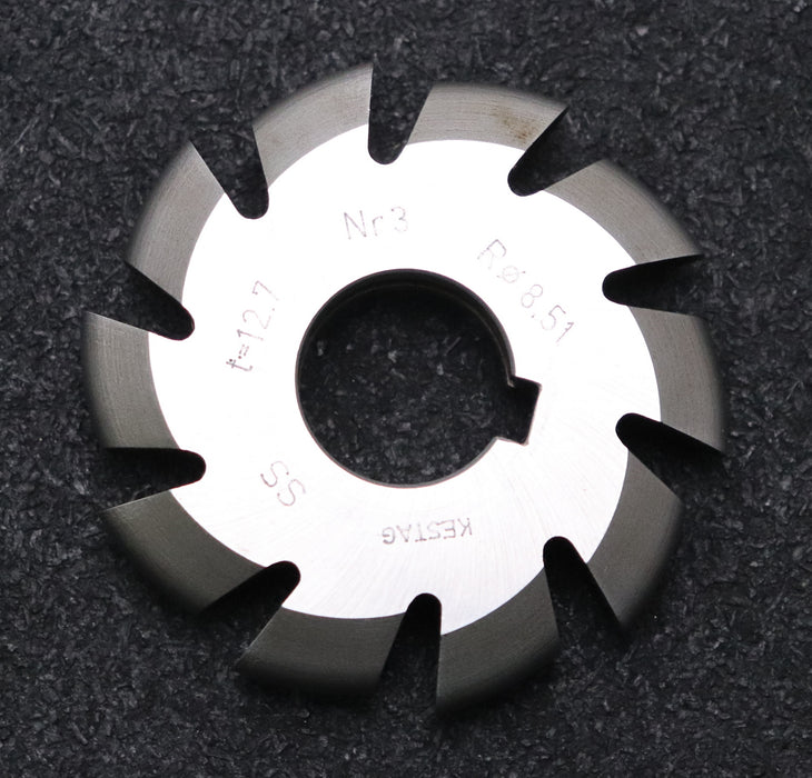 Bild des Artikels KESTAG-Halbrund-Formfräser-konvex-Radiusfräser-Radius-8,51mm-für-Z<-16-t=12,7