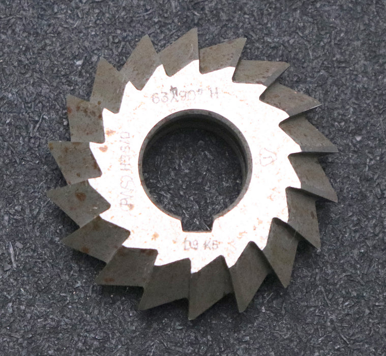 Bild des Artikels PWS-Prismen-Formfräser-konvex-Prismenwinkel-90°-Abmessungen-Ø63x18xØ22mm-mit-LKN