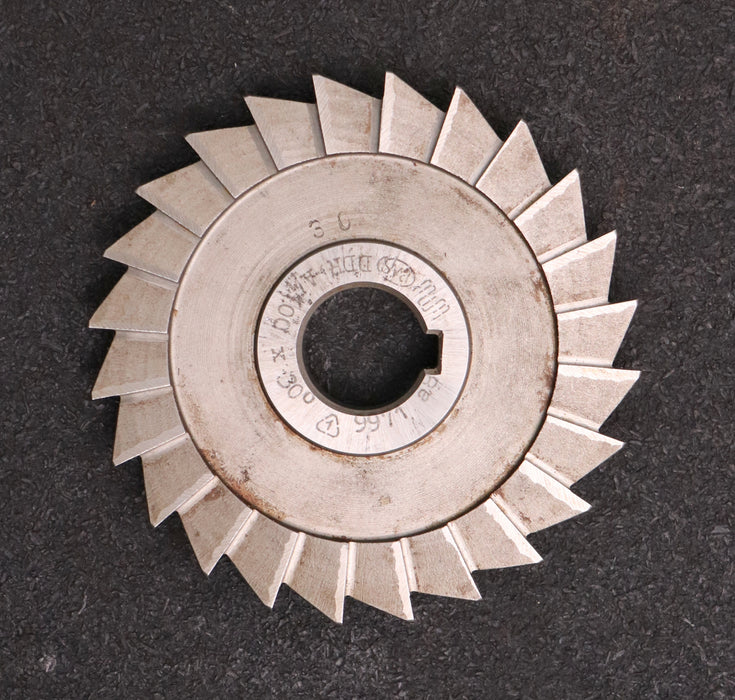 Bild des Artikels PWS-Winkelfräser-Winkel-30°-Abmessungen-Ø100x12xØ22mm-mit-LKN-linksdrehend