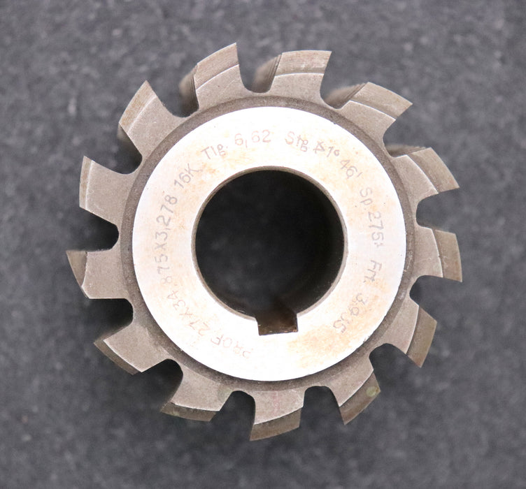 Bild des Artikels Keilwellenwälzfräser-16-Keile-27x34,875x3,278-Fertigfräser-Ø74x60xØ27mm-mit-LKN