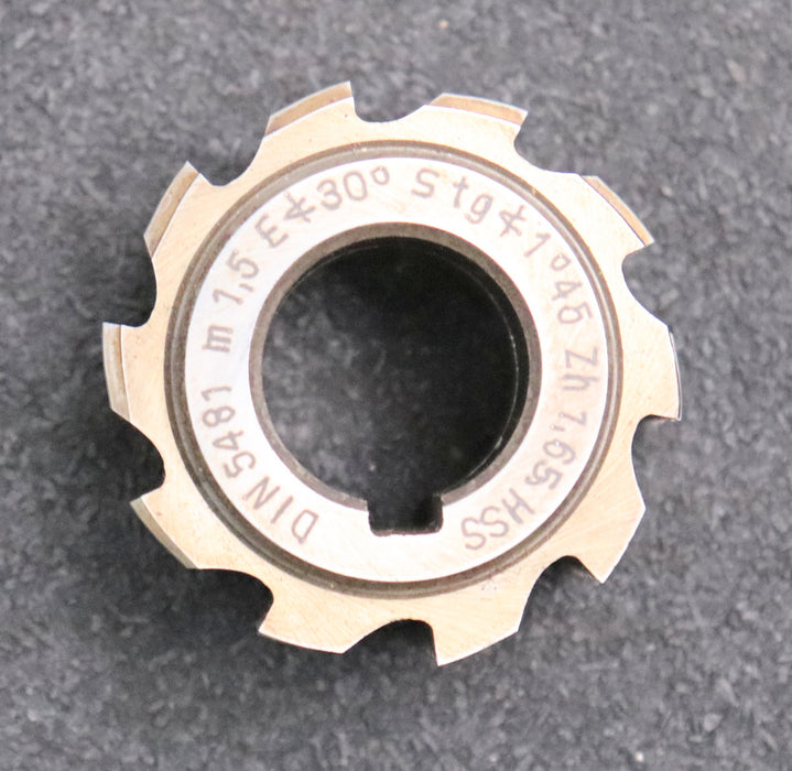 Bild des Artikels PWS-Kerbzahnwellen-Wälzfräser-serration-hob-m=-1,5mm-nach-DIN5481-EGW-30°