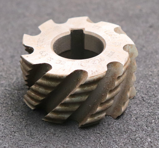 Bild des Artikels PWS-Walzenstirnfräser-Abmessungen-Ø63x32xØ27mm-mit-LKN-DIN1880-R=236mm