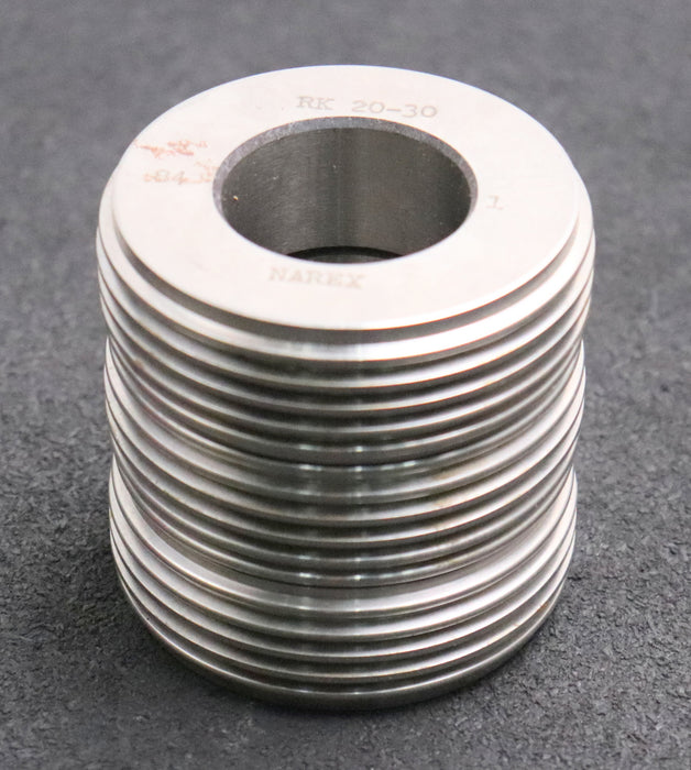 Bild des Artikels NAREX-Set-Gewinderollen-3-Rollen-TR18-20x4-RK-20-30-Abmessungen-Ø72x24xØ36mm