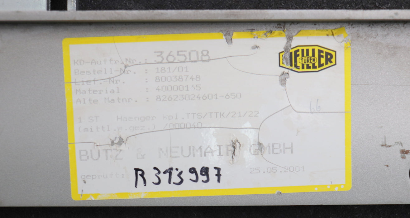 Bild des Artikels MEILLER-Hänger-komplett-TTS/TTK/21/22-mittig-w.-gez.-schnell-links-unbenutzt