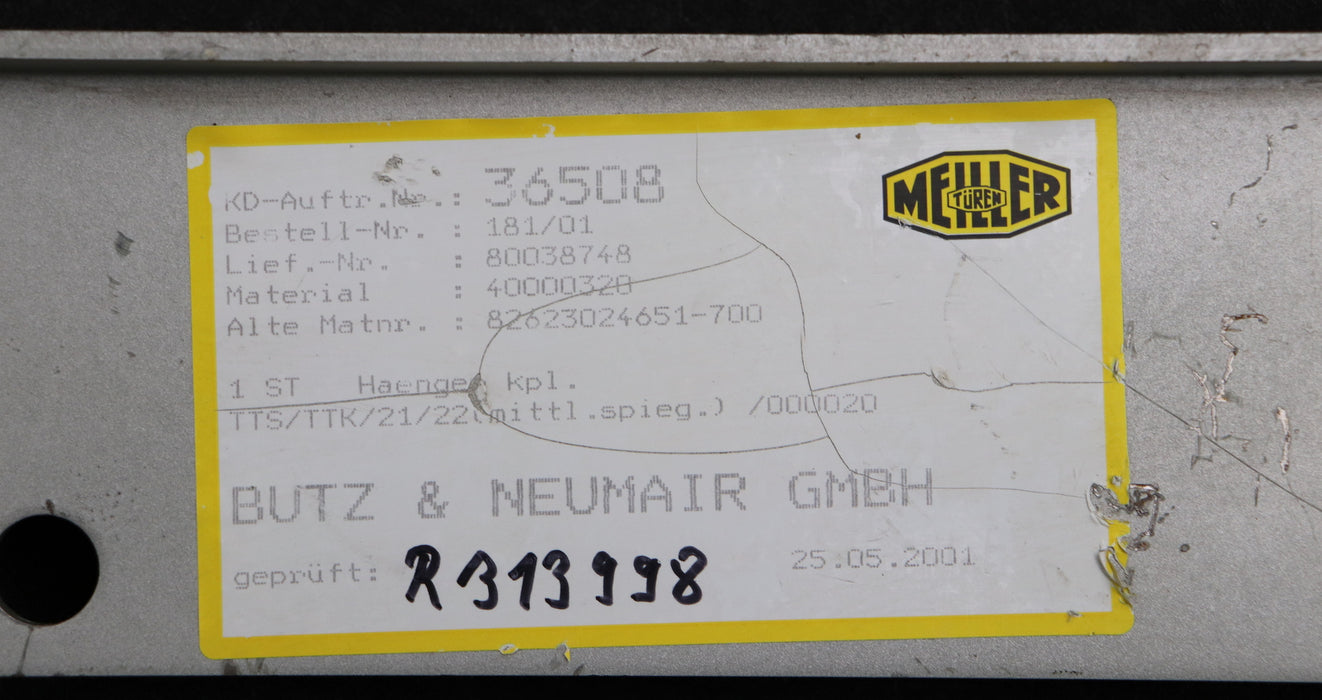 Bild des Artikels MEILLER-Hänger-komplett-TTS/TTK/21/22-mittl.-spieg.-Mat.Nr.-40000320-unbenutzt