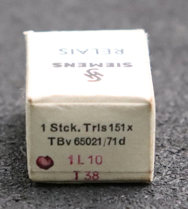 Bild des Artikels SIEMENS-Kammrelais-Trls-151x-TBv-65021/71d-1L-10-T38-6500-/-21-700-5900