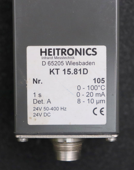 Bild des Artikels HEITRONICS-Infrarot-Strahlungspyrometer-KT-15.81D-0-100°C-0-20mA-Det.-A-8-10µm