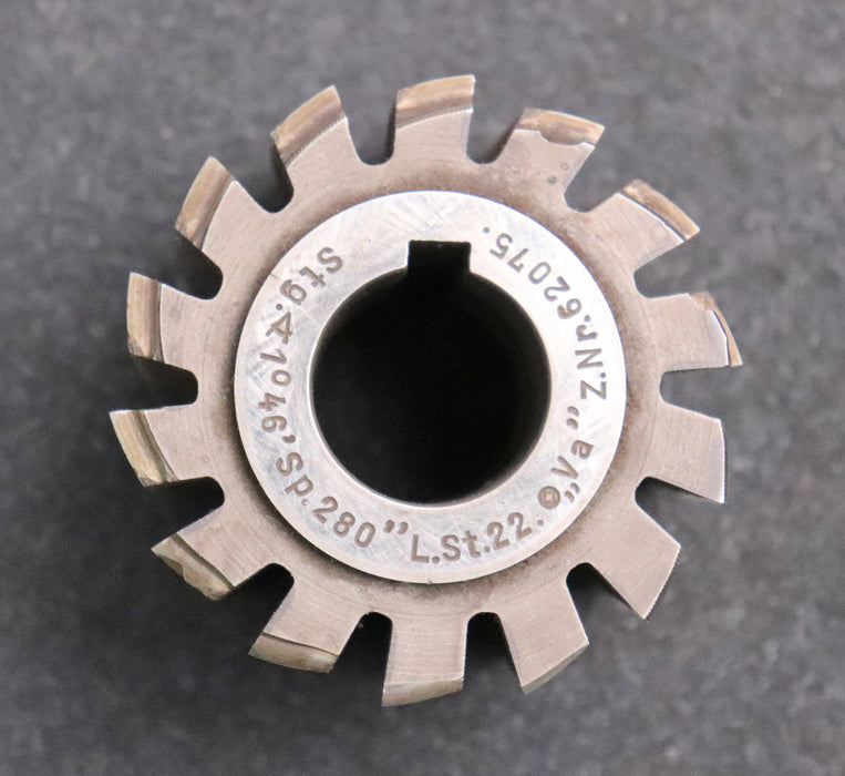 Bild des Artikels Zahnriemenrad-Wälzfräser-SAE-7/8"-22,2x16x3,65-1gg.Re.-Ø75x65xØ27mm-mit-LKN