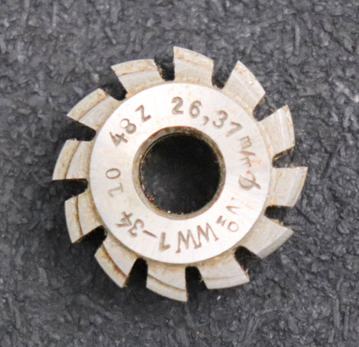 Bild des Artikels DOLD-Zykloid-Wälzfräser-cycloid-gear-hob-m=-0,548mm-für-AußenØ-26,31mm-Z=48