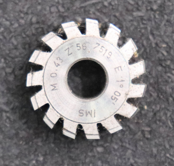 Bild des Artikels IMS-Zykloid-Wälzfräser-cycloid-gear-hob-m=-0,43mm-für-Zähnezahl-Z=56