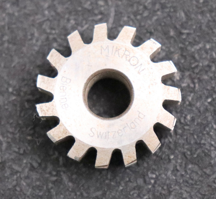 Bild des Artikels MIKRON-Vollstahl-Wälzfräser-gear-hob-m=-0,264mm-20°-EGW-Einstellwinkel-30'