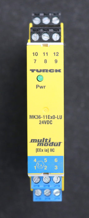 Bild des Artikels TURK-MULTI-MODUL-Sicherheitsrelais-MK36-11Ex0-LU/24VDC-19-29VDC-50mA-gebraucht