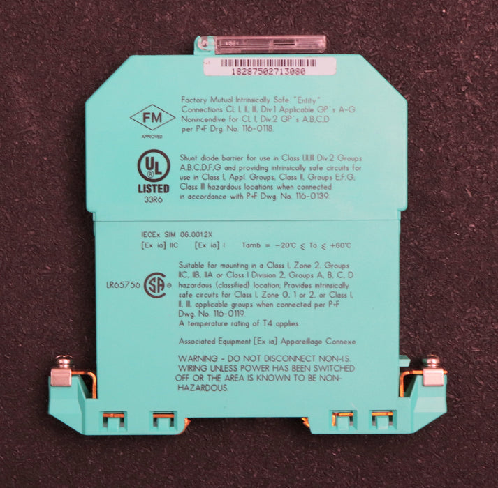 Bild des Artikels PEPPERL+FUCHS-Zenerbarriere-Typ-Z787.H-Part-No.-71940-2-kanalig-DC-Version