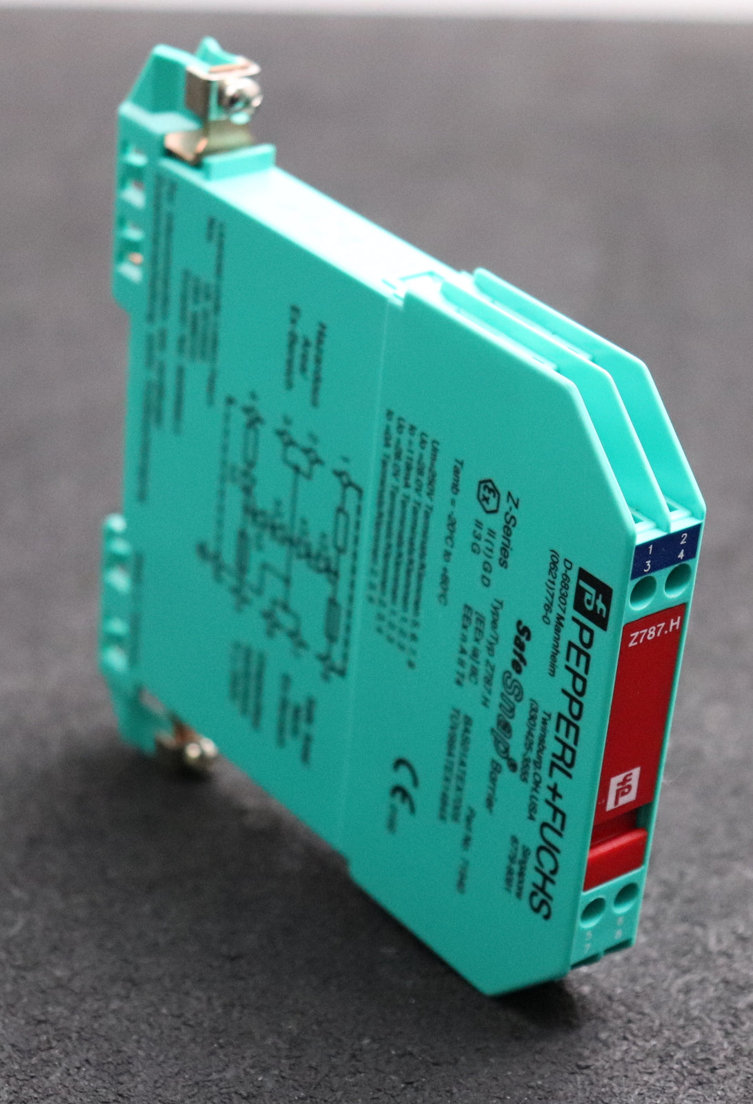 PEPPERL+FUCHS Zenerbarriere Typ Z787.H Part No. 71940 2-kanalig 26,5 V ...