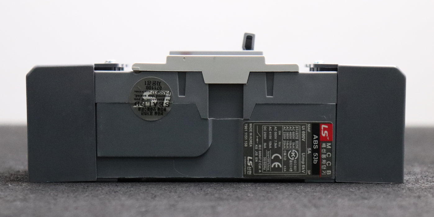 Bild des Artikels META-MEC-Lasttrennschalter-MCCB-ABS-53b-5A-Ui-690V-Uimp-6kV-gebraucht