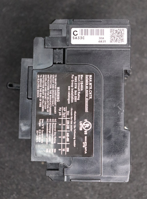 Bild des Artikels FUJI-ELECTRIC-Leistungsschalter-SA33C-BB3ASC-030-30A-220VAC-5kA-gebraucht