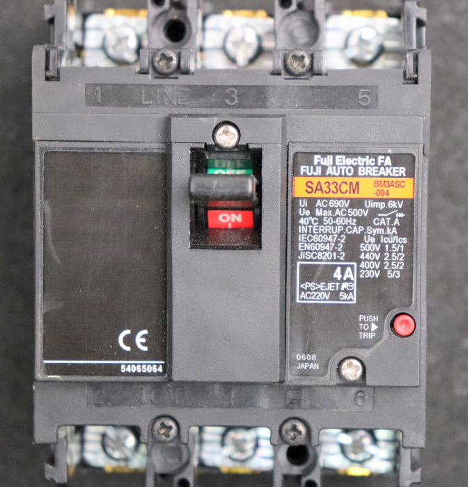 Bild des Artikels FUJI-ELECTRIC-Leistungsschalter-SA33CM-BM3ASC-004-4A-220VAC-5kA-gebraucht