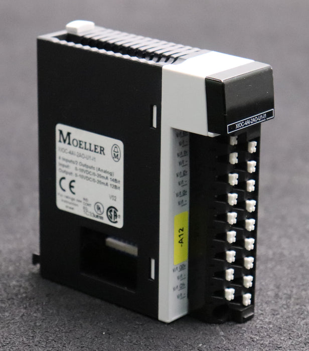 Bild des Artikels MOELLER-PLC-Module-XIOC-4AI-2AO-U1-I1-gebraucht-Abdeckung-fehlt