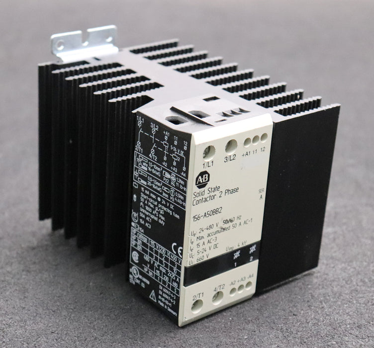 Bild des Artikels ALLEN-BRADLEY-Halbleiterschütz-2-Phasen-156-A50BB2-24-480V-50-60Hz-gebraucht