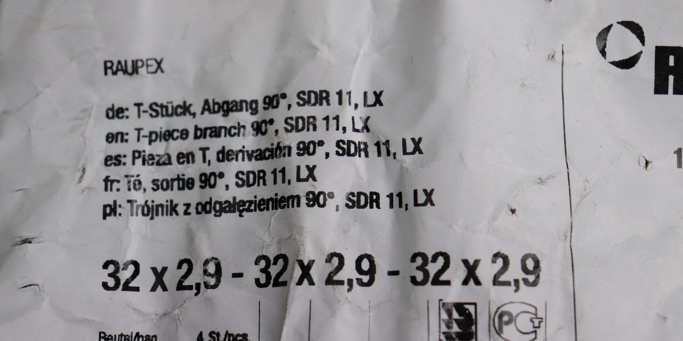 Bild des Artikels REHAU-T-Stück-Abgang-90°-SDR-11-LX-32x32x32mm-Material-Nr.-12098891001
