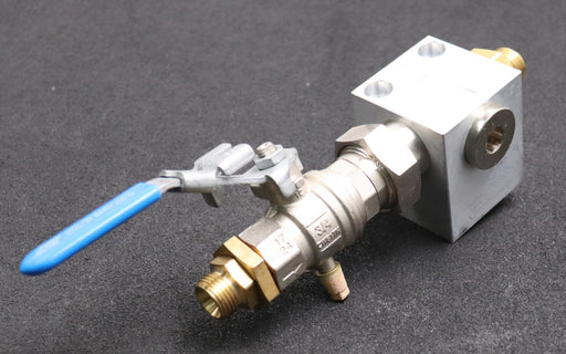 Bild des Artikels GUENTHER-Verteilerblock-10738931--mit-Kugelhahn-3/4''-CW617N-200PSI-PN14-DN20