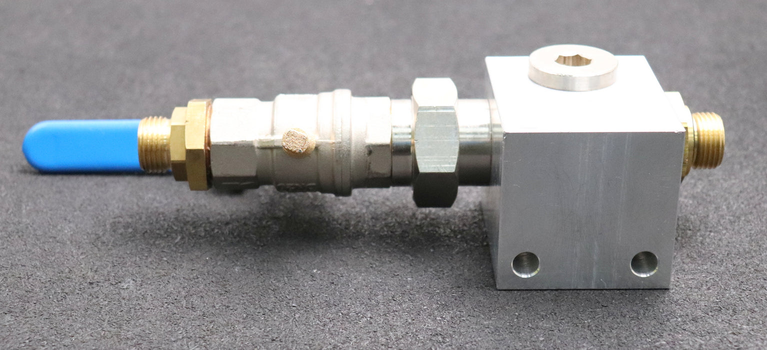 Bild des Artikels GUENTHER-Verteilerblock-10738931--mit-Kugelhahn-3/4''-CW617N-200PSI-PN14-DN20