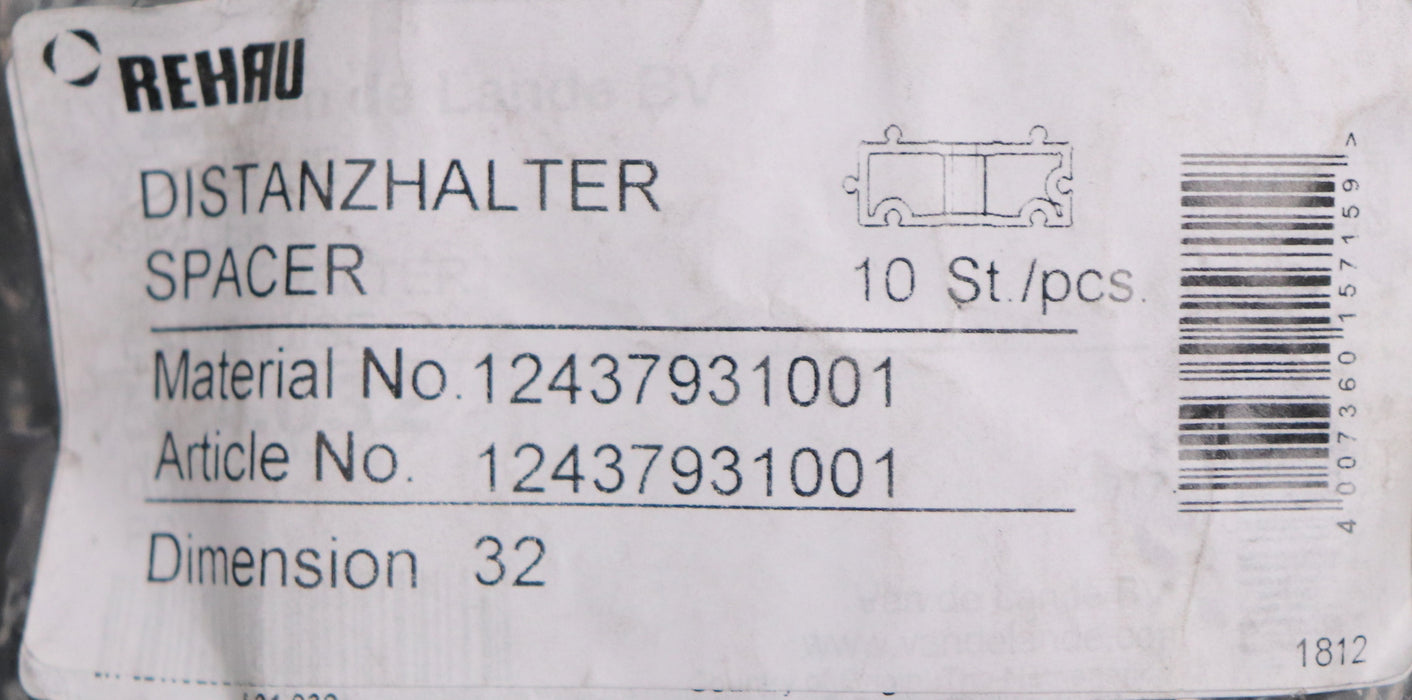 Bild des Artikels REHAU-30x-Distanzhalter-Art.Nr.-12437931001-32mm-unbenutzt-