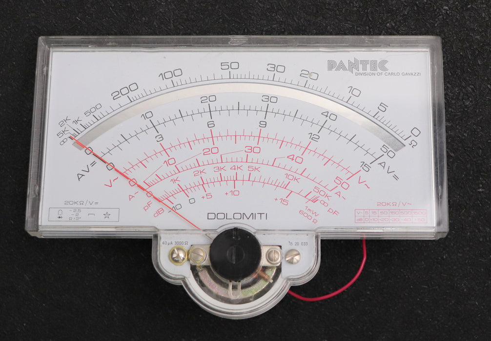 Bild des Artikels PANTEC-Einbau-Multimeter-DOLOMITI-Art.-Nr.-15-20-033-20kOhm-40µA-3000Ohm