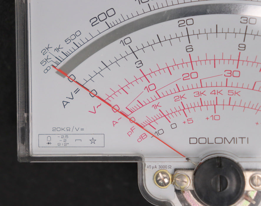 Bild des Artikels PANTEC-Einbau-Multimeter-DOLOMITI-Art.-Nr.-15-20-033-20kOhm-40µA-3000Ohm