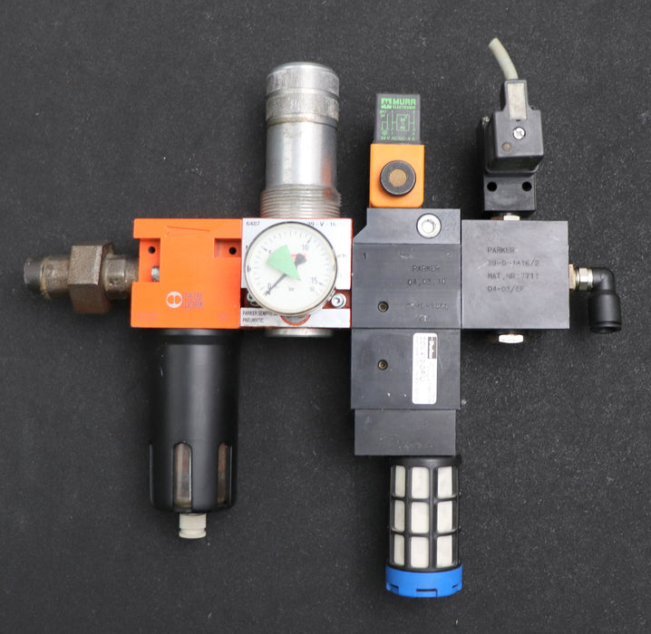 Bild des Artikels PARKER-/-METALWORK-Pneumatik-Einheit-mit-Filter-Druckreduzierer-etc.-39-V-16350