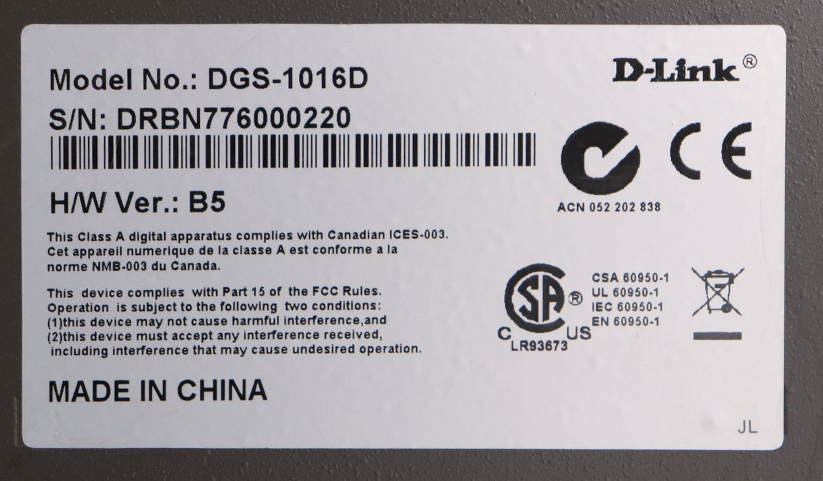 Bild des Artikels D-LINK-Gigabit-Switch-DGS-1016D-16-Ports-gebraucht