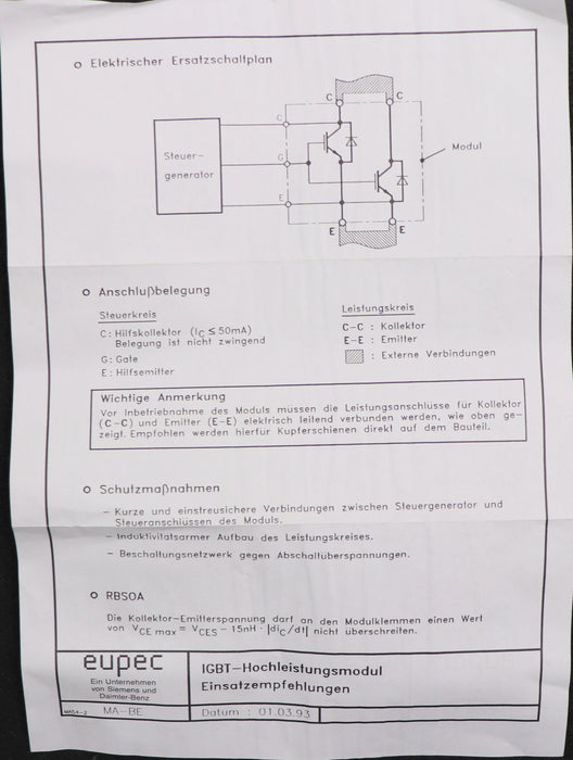 Bild des Artikels EUPEC-IGBT-Modul-FZ-800-R-16-KF1-Spitzensperrspannung-1,6kV-Durchlassstrom-800A