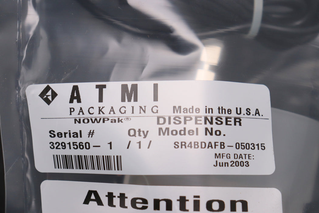 Bild des Artikels ATMI-Dispenser-NOWPak-Model-No.-SR4BDAFB-050315-Bag-in-a-Bottle-System-(BIB)