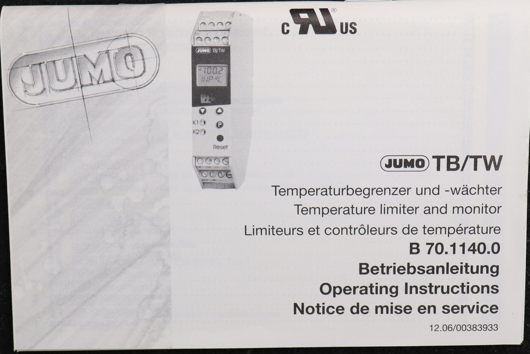 Bild des Artikels JUMO-Temperaturbegrenzer-Typ-70.1140-programmierbar-mit-0-Funktion-(invers)