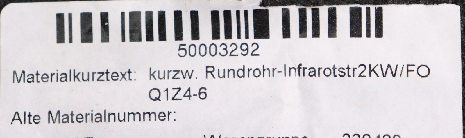 Bild des Artikels HERAEUS-NOBLELIGHT-kurzwelliger-Rundrohr-Infrarotstrahler-2000W-230V-Nr-83372269