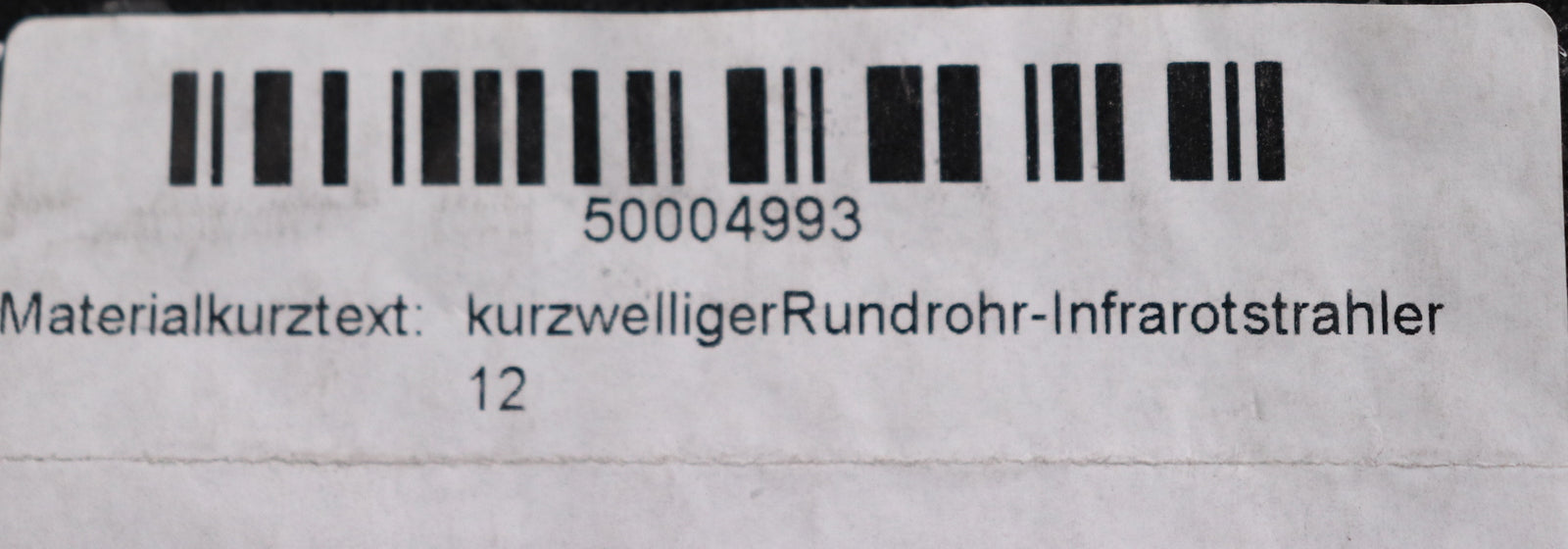 Bild des Artikels HERAEUS-NOBLELIGHT-kurzwelliger-Rundrohr-Infrarotstrahler-1200W-230V-Nr-33292088