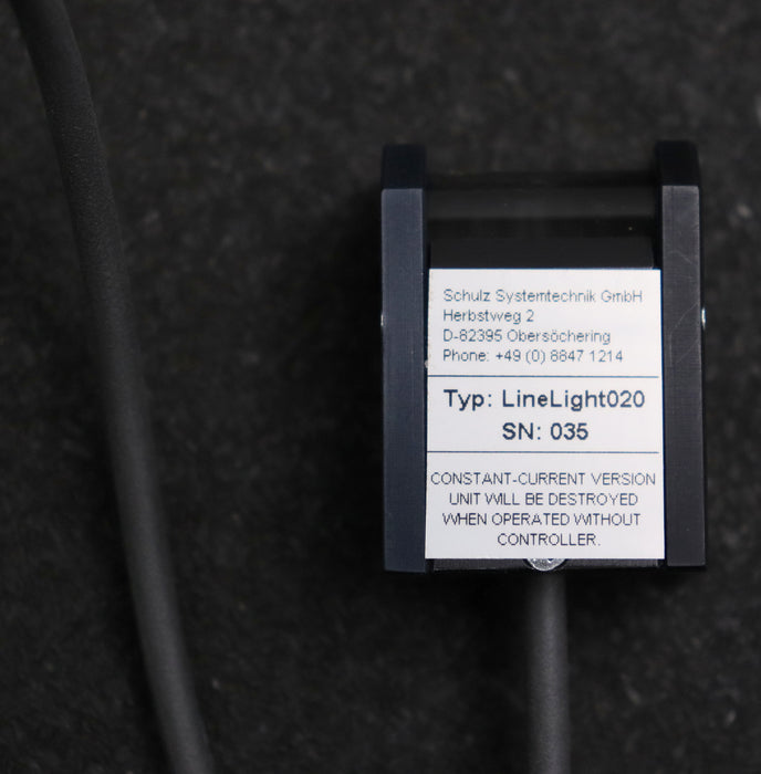 Bild des Artikels SCHULZ-LineLight020-mit-Kabel-und-Stecker-3Pin-male-unbenutzt