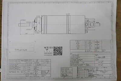 WEISS / SIEMENS / UNIOR HSK-A63 Motorspindel für UNIOR BAZ Spindeltyp 175991