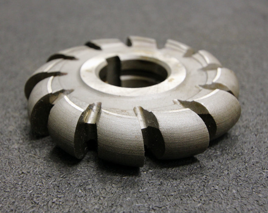 Halbrund-Formfräser konvex Radiusfräser Radius 10mm - 100x20x32mm 12 Spannuten