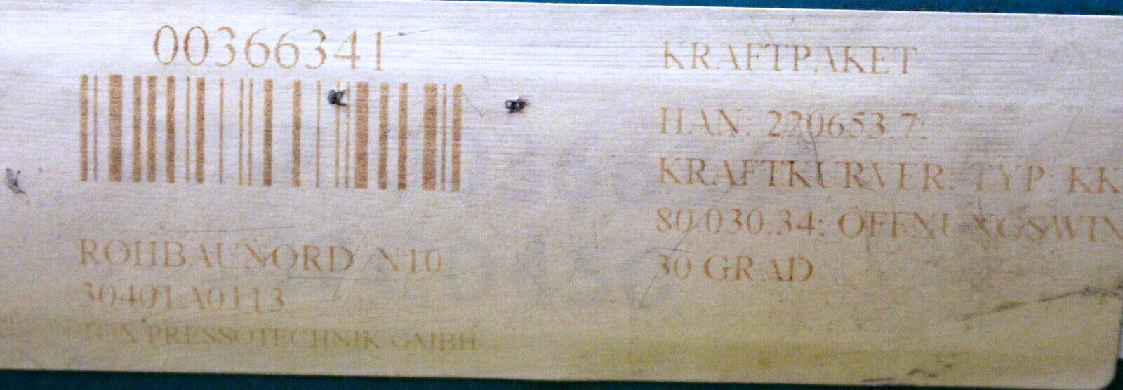 TOX PRESSOTECHNIK Kraftpaket PowerKurver KK 80.030.34 Presskraft 80kN 30°