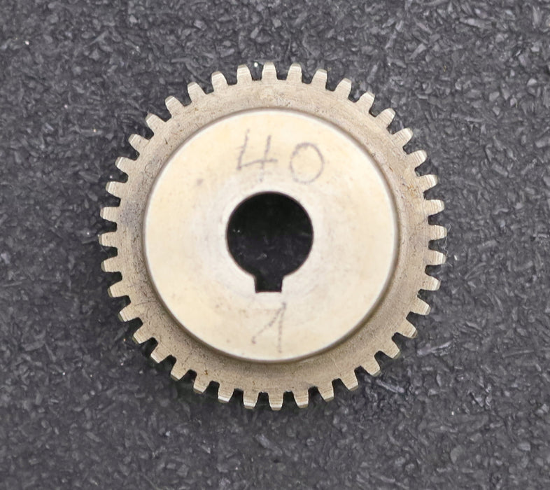 Stahl Wechselrad exchange wheel Modul m=1,0mm Z=40 Breite 22mm Bohrungs-Ø= 10mm