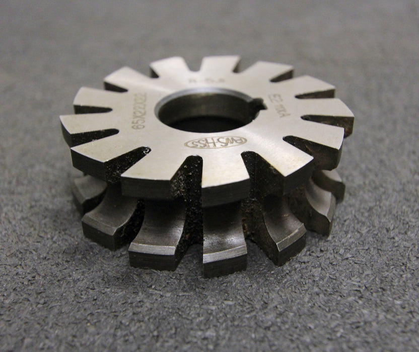 PWS Halbrund-Formfräser konkav Radiusfräser Radius 5,5mm 65x22x22mm 13 Spannuten