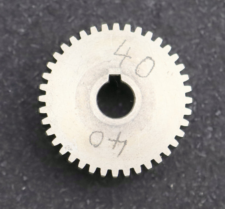 Stahl Wechselrad exchange wheel Modul m=1,0mm Z=40 Breite 22mm Bohrungs-Ø= 10mm
